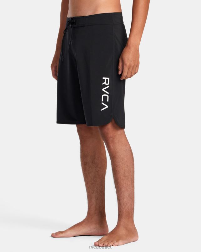 Bottoms V84B597 all black RVCA Unisex Eastern Boardshorts 20