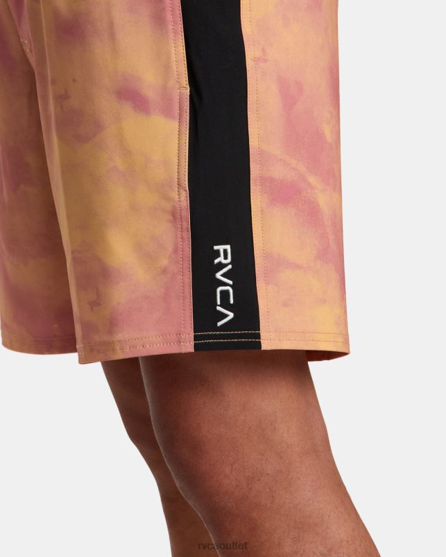 Bottoms V84B70 bamboo RVCA Unisex Apex Elastic Waist Boardshorts 17