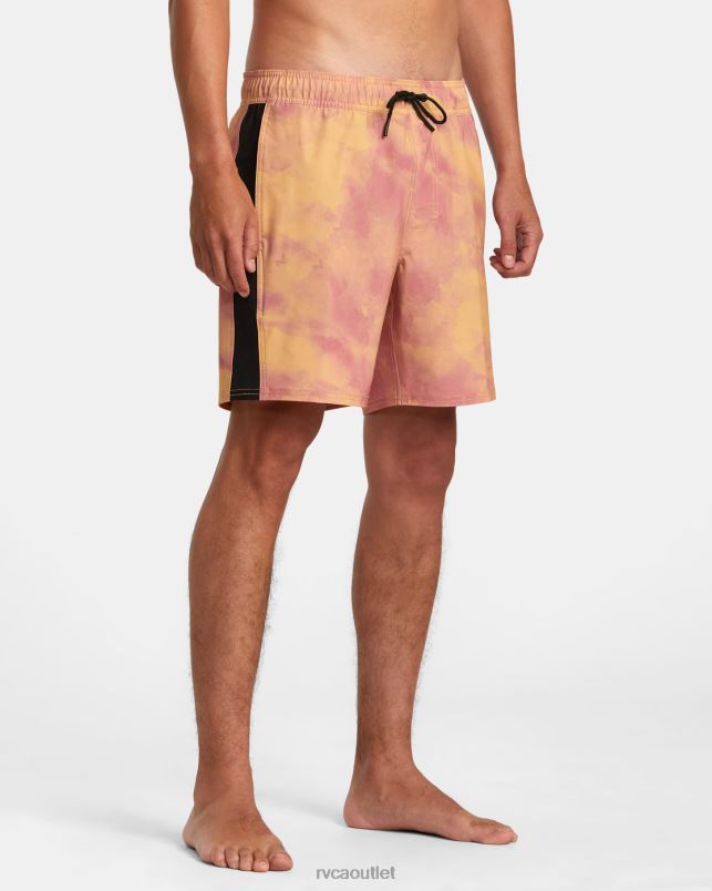 Bottoms V84B70 bamboo RVCA Unisex Apex Elastic Waist Boardshorts 17