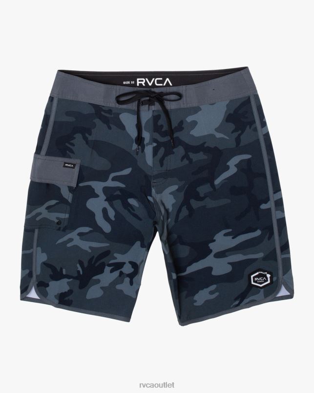 Bottoms V84B730 black camo RVCA Unisex Eastern Boardshorts 20