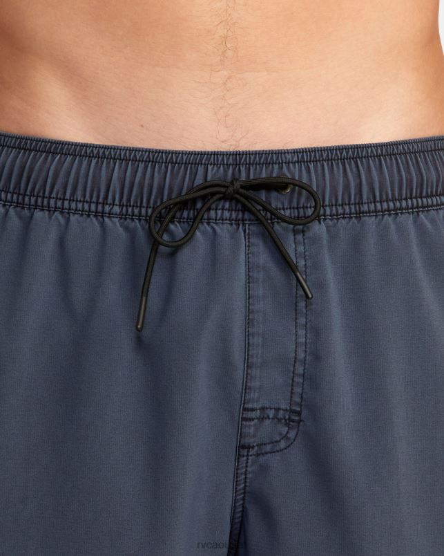 Bottoms V84B757 new navy RVCA Unisex VA Pigment Elastic Waist Boardshorts 17