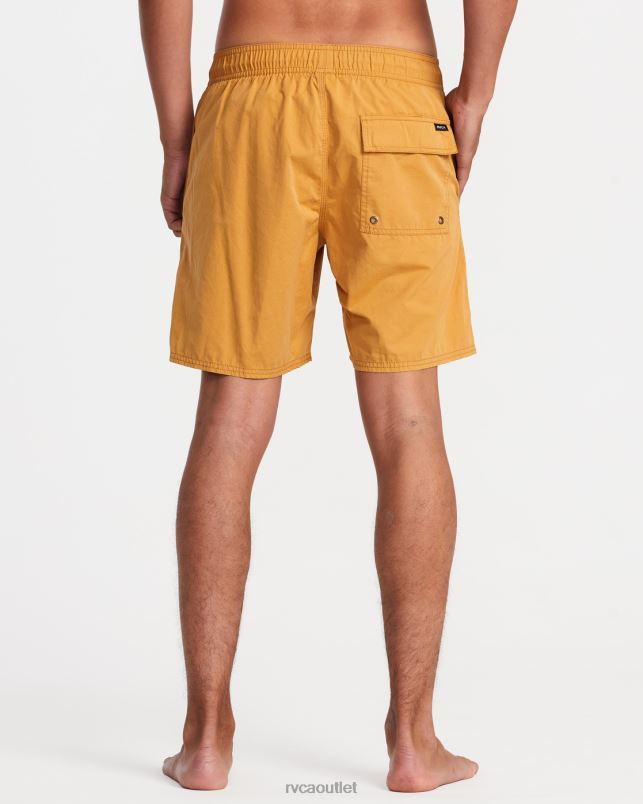 Bottoms V84B768 apple cinnamon RVCA Unisex Opposites Elastic Waist 2 Boardshorts 17
