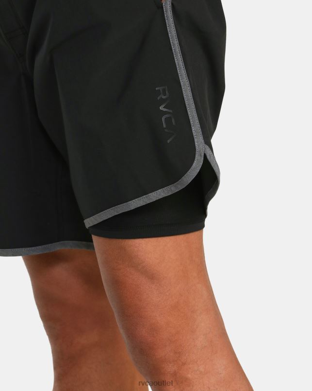 Bottoms V84B773 black RVCA Unisex Eastern Plus Elastic Waist Boardshorts 17