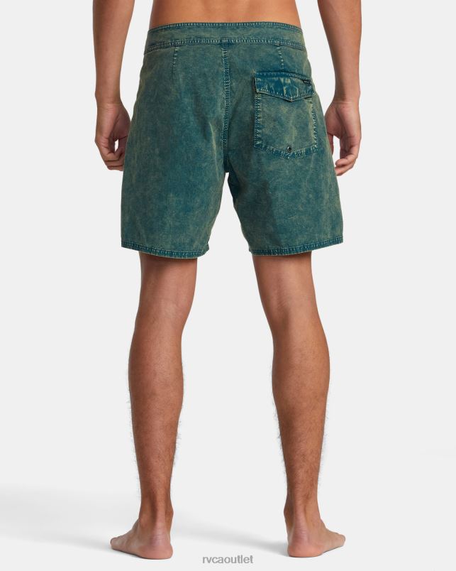 Bottoms V84B77 green haze RVCA Unisex Shockwash Boardshorts17
