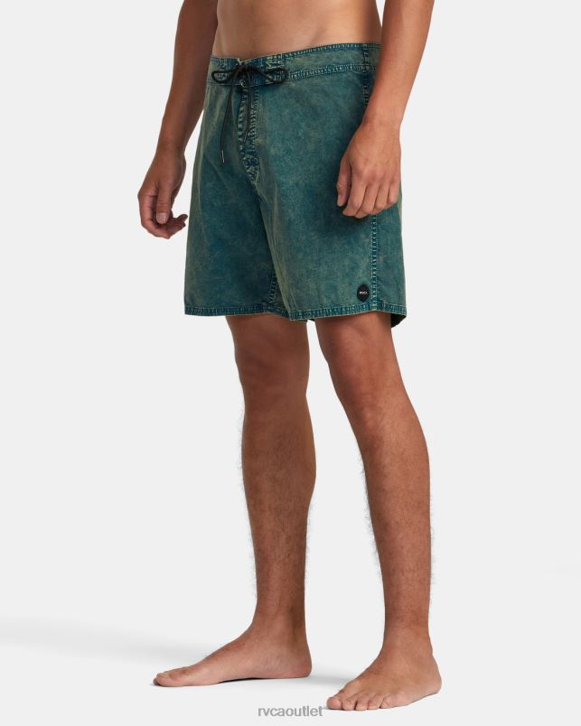 Bottoms V84B77 green haze RVCA Unisex Shockwash Boardshorts17