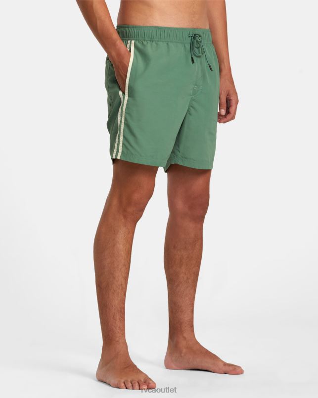 Bottoms V84B7 verdite RVCA Unisex Breakout Elastic Waist Boardshorts 16