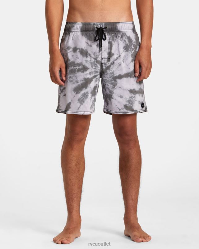 Bottoms V84B819 black RVCA Unisex Manic Elastic Waist