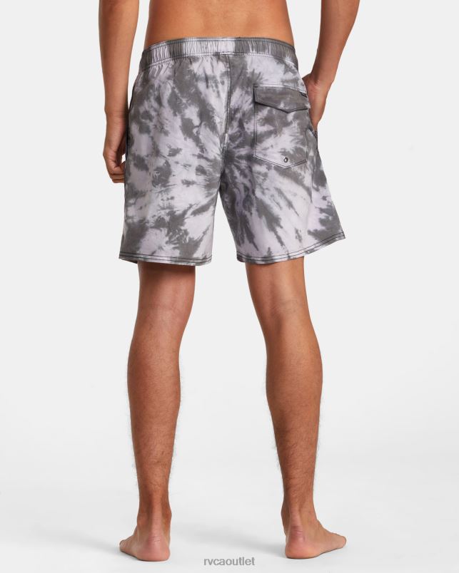 Bottoms V84B819 black RVCA Unisex Manic Elastic Waist