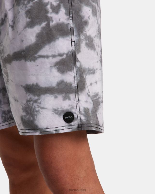 Bottoms V84B819 black RVCA Unisex Manic Elastic Waist