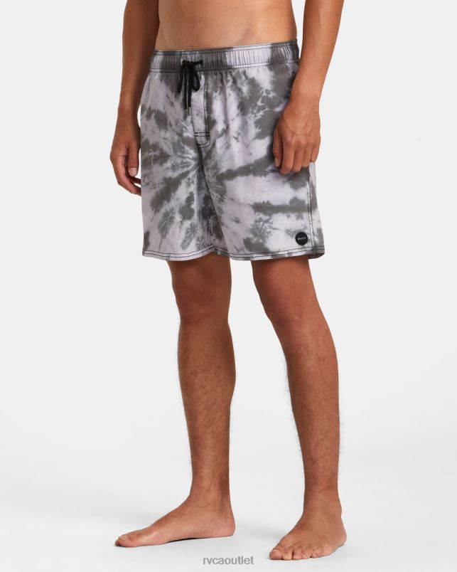 Bottoms V84B819 black RVCA Unisex Manic Elastic Waist