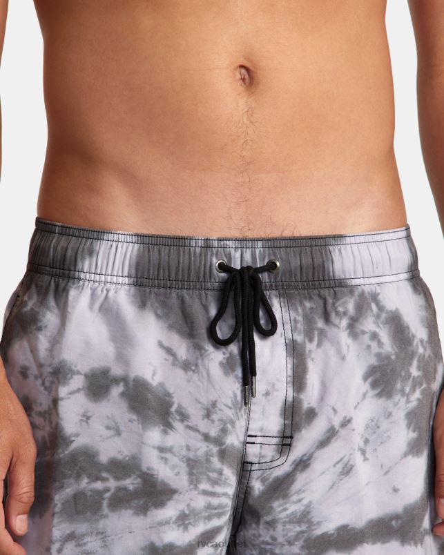 Bottoms V84B819 black RVCA Unisex Manic Elastic Waist