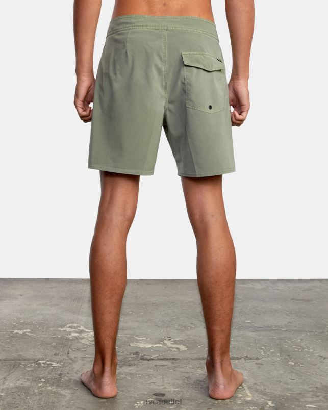 Bottoms V84B897 aloe RVCA Unisex VA Pigment Boardshorts 18