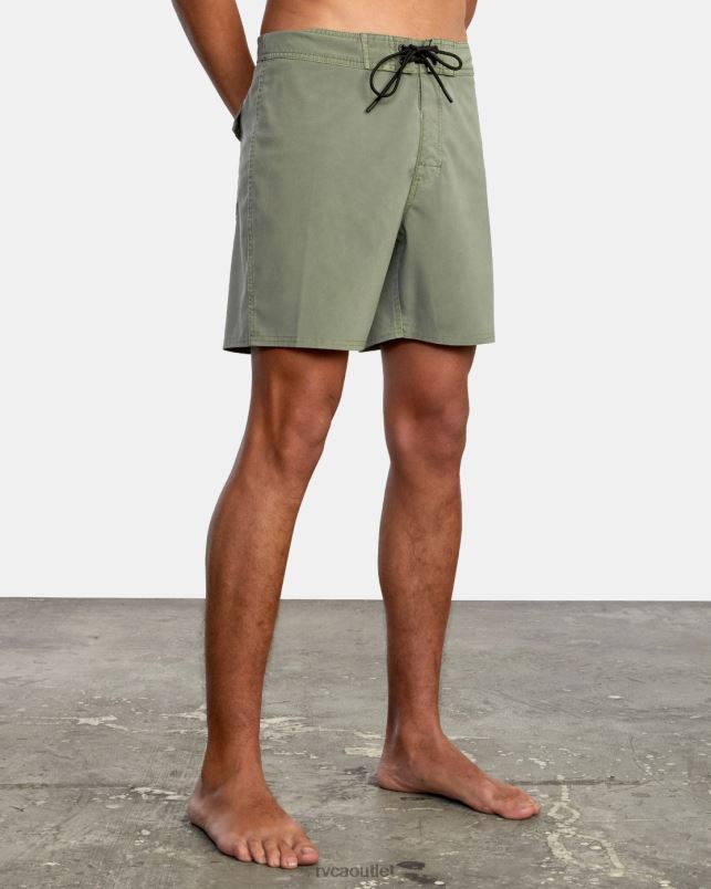 Bottoms V84B897 aloe RVCA Unisex VA Pigment Boardshorts 18