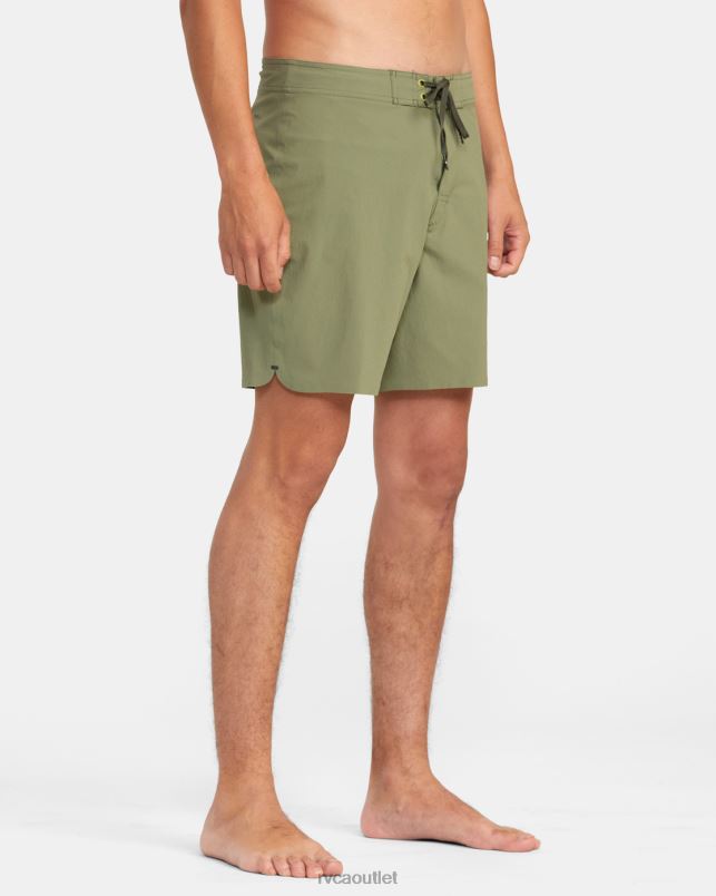 Bottoms V84B942 olive RVCA Unisex Anderson Boardshorts 17