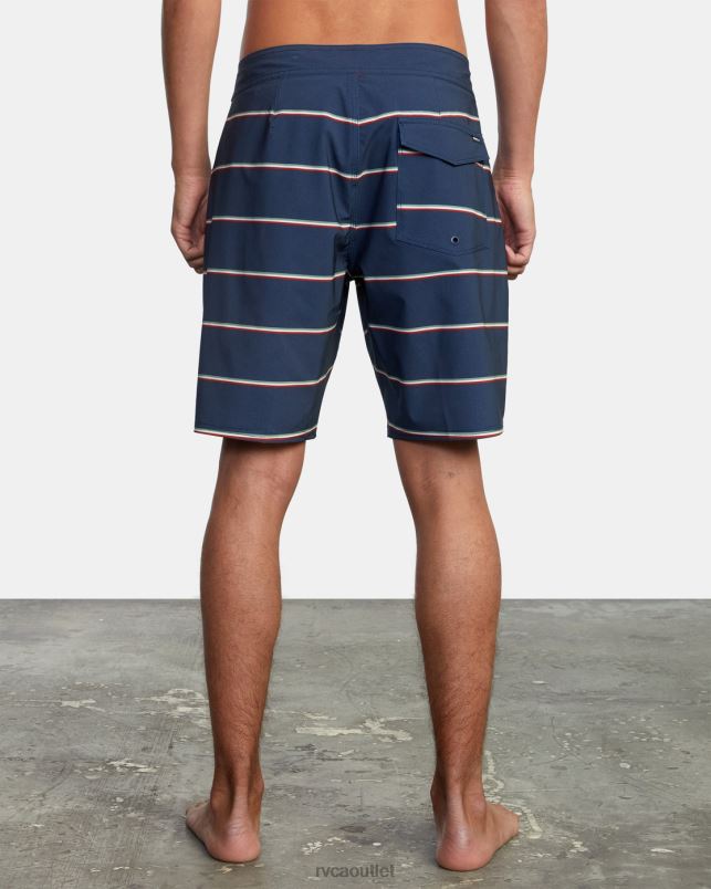 Bottoms V84B977 moody blue RVCA Unisex Bert Boardshorts 19
