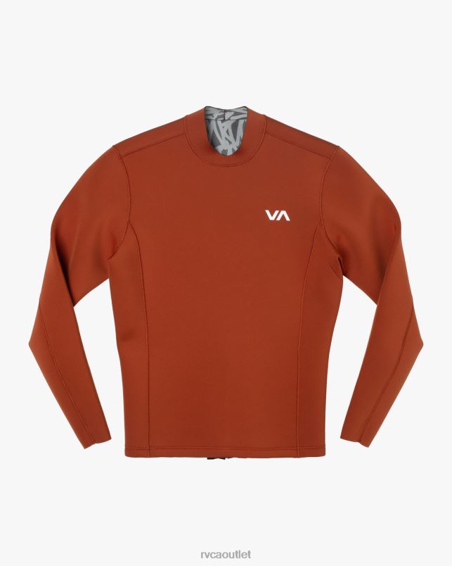 Clothing V84B614 rustic red RVCA Unisex 2mm Balance Back Zip Wetsuit Jacket