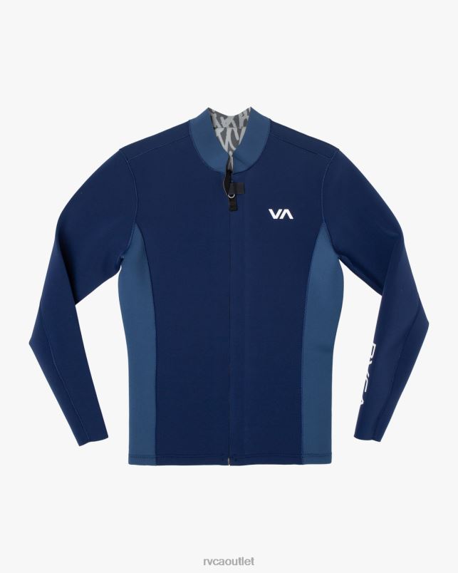 Clothing V84B616 navy RVCA Unisex 2mm Balance Front Zip Wetsuit Jacket