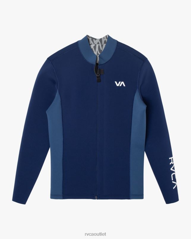 Clothing V84B616 navy RVCA Unisex 2mm Balance Front Zip Wetsuit Jacket