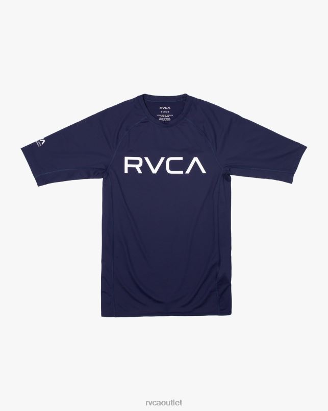 Clothing V84B591 navy RVCA Unisex Short Sleeve Rashguard