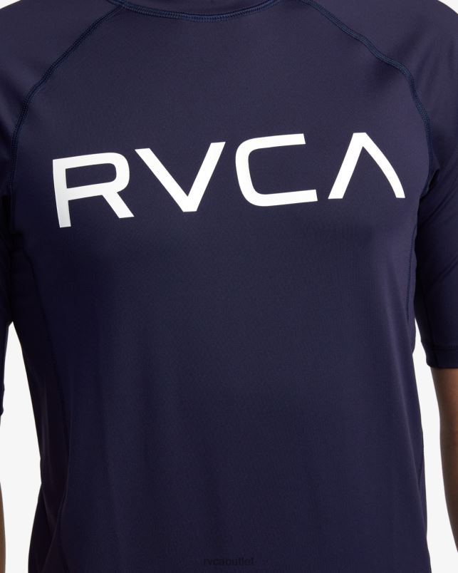 Clothing V84B591 navy RVCA Unisex Short Sleeve Rashguard