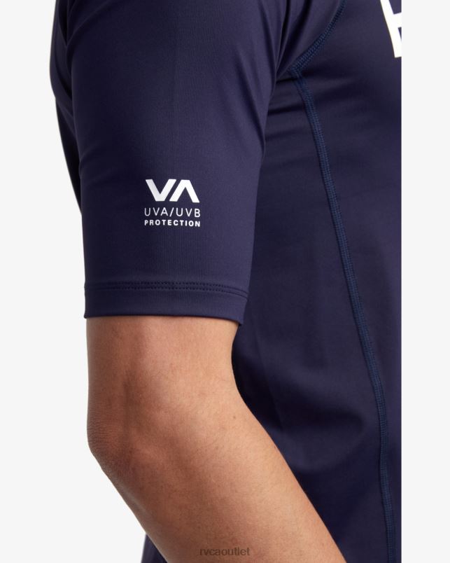 Clothing V84B591 navy RVCA Unisex Short Sleeve Rashguard