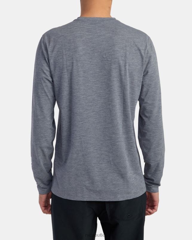 Clothing V84B620 heather grey RVCA Unisex Long Sleeve Rashguard