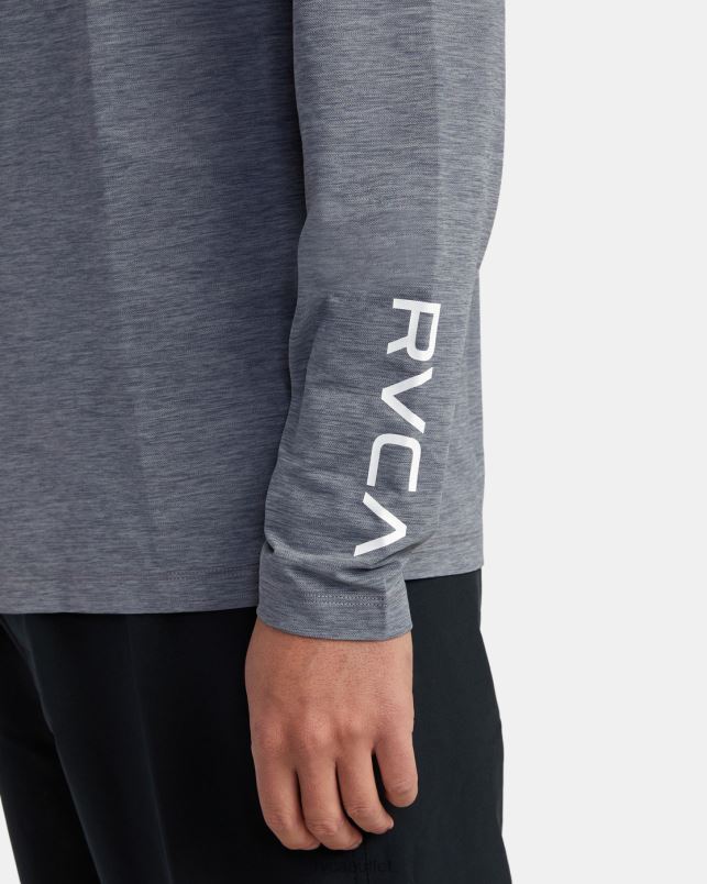 Clothing V84B620 heather grey RVCA Unisex Long Sleeve Rashguard