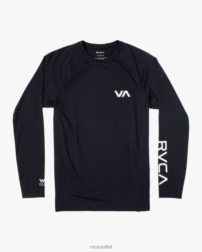 Clothing V84B627 black RVCA Unisex Long Sleeve Rashguard