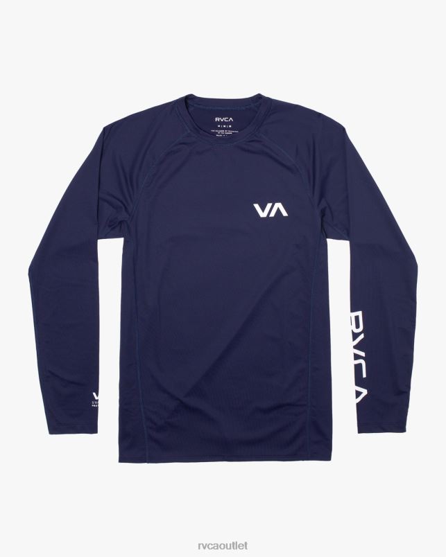 Clothing V84B632 navy RVCA Unisex Long Sleeve Rashguard
