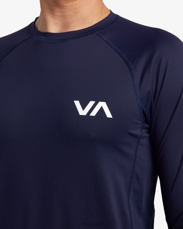 Clothing V84B632 navy RVCA Unisex Long Sleeve Rashguard
