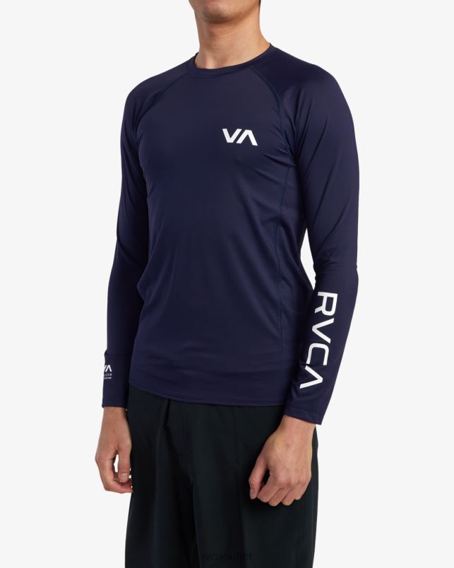 Clothing V84B632 navy RVCA Unisex Long Sleeve Rashguard