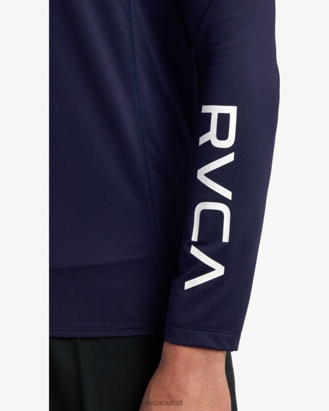 Clothing V84B632 navy RVCA Unisex Long Sleeve Rashguard