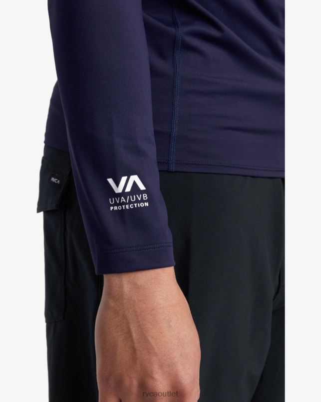 Clothing V84B632 navy RVCA Unisex Long Sleeve Rashguard