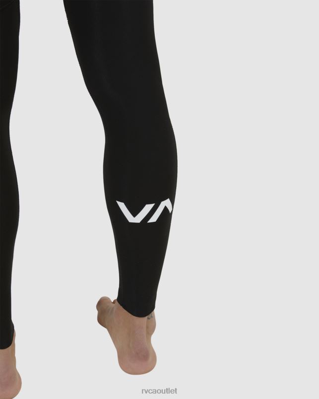 Clothing V84B617 black RVCA Unisex 3/2 Balance Chest Zip Fullsuit