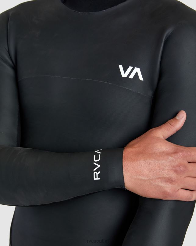Clothing V84B637 black RVCA Unisex 2/2 Balance Smoothie Long Sleeve Springsuit