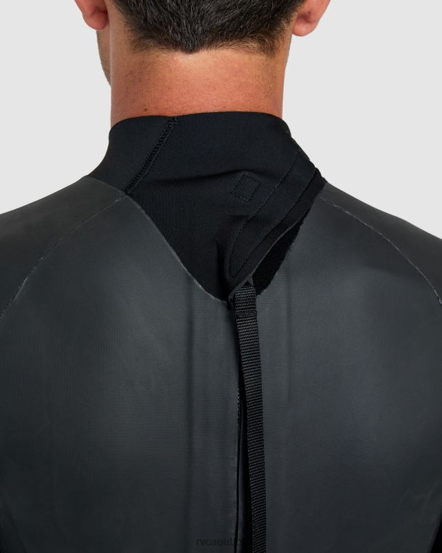 Clothing V84B637 black RVCA Unisex 2/2 Balance Smoothie Long Sleeve Springsuit