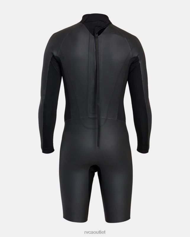 Clothing V84B637 black RVCA Unisex 2/2 Balance Smoothie Long Sleeve Springsuit