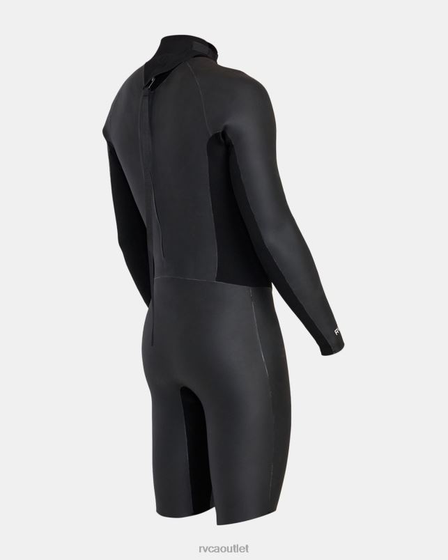 Clothing V84B637 black RVCA Unisex 2/2 Balance Smoothie Long Sleeve Springsuit