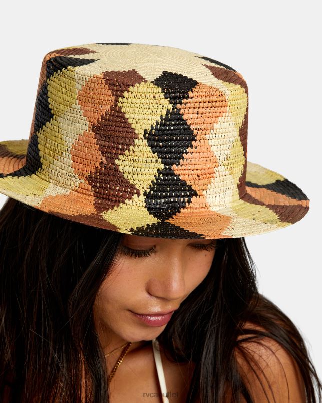 Accessories V84B1160 multi RVCA Women Greenpacha Jordaan Straw Hat