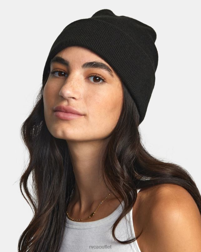 Accessories V84B1308 black RVCA Women Essential Beanie