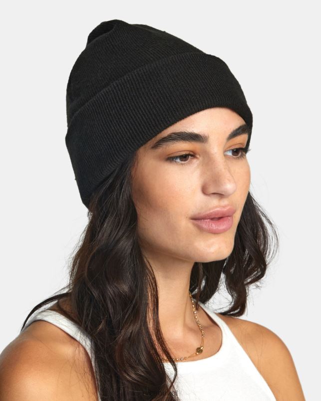 Accessories V84B1308 black RVCA Women Essential Beanie