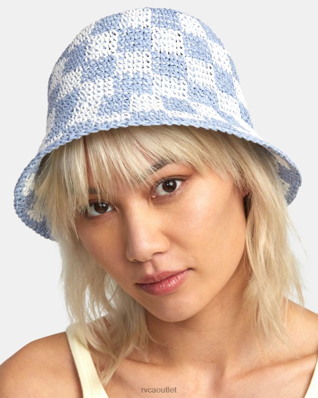 Accessories V84B1334 dusty blue RVCA Women Laguna Straw Bucket Hat