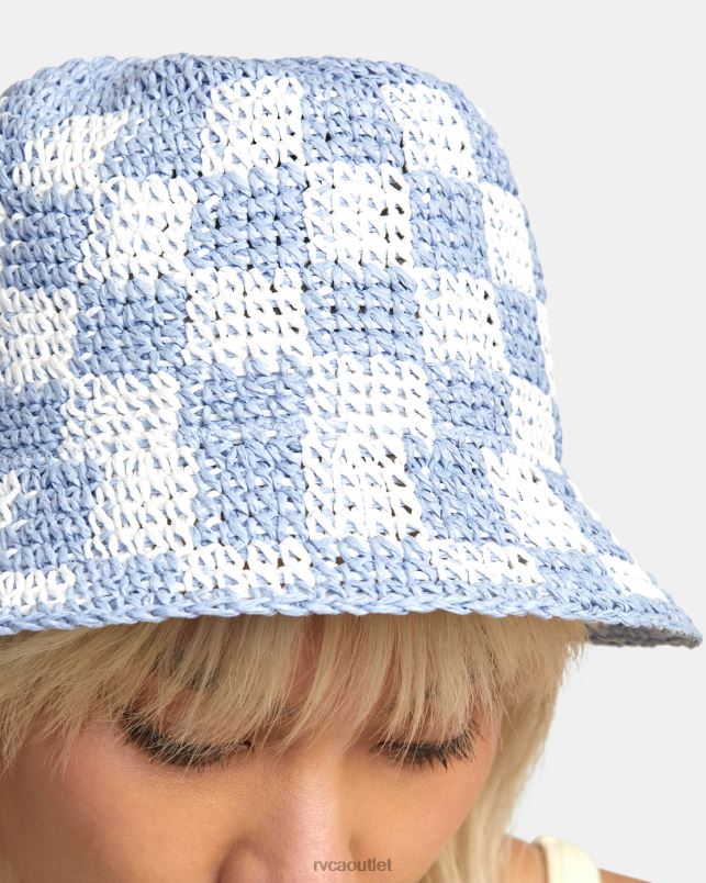 Accessories V84B1334 dusty blue RVCA Women Laguna Straw Bucket Hat