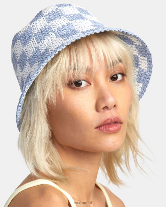 Accessories V84B1334 dusty blue RVCA Women Laguna Straw Bucket Hat