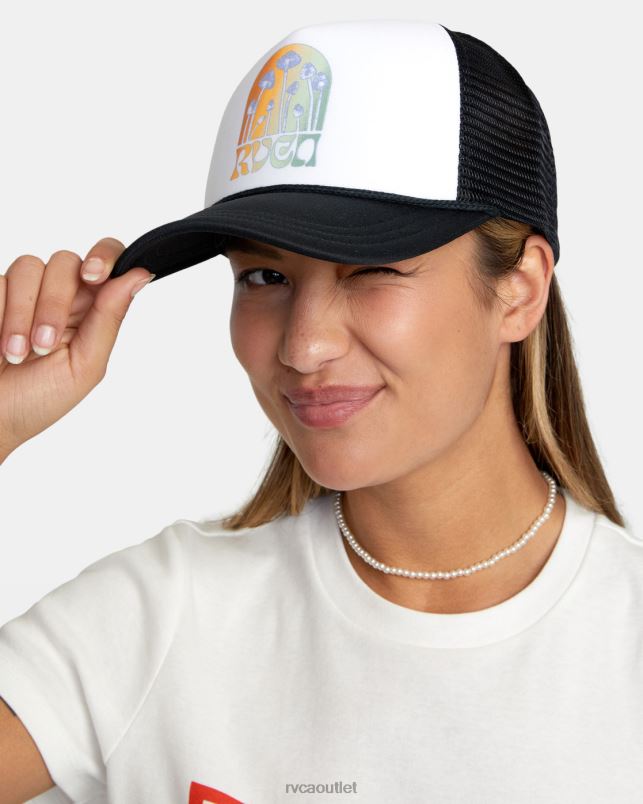 Accessories V84B1601 black RVCA Women Unphased Trucker Hat