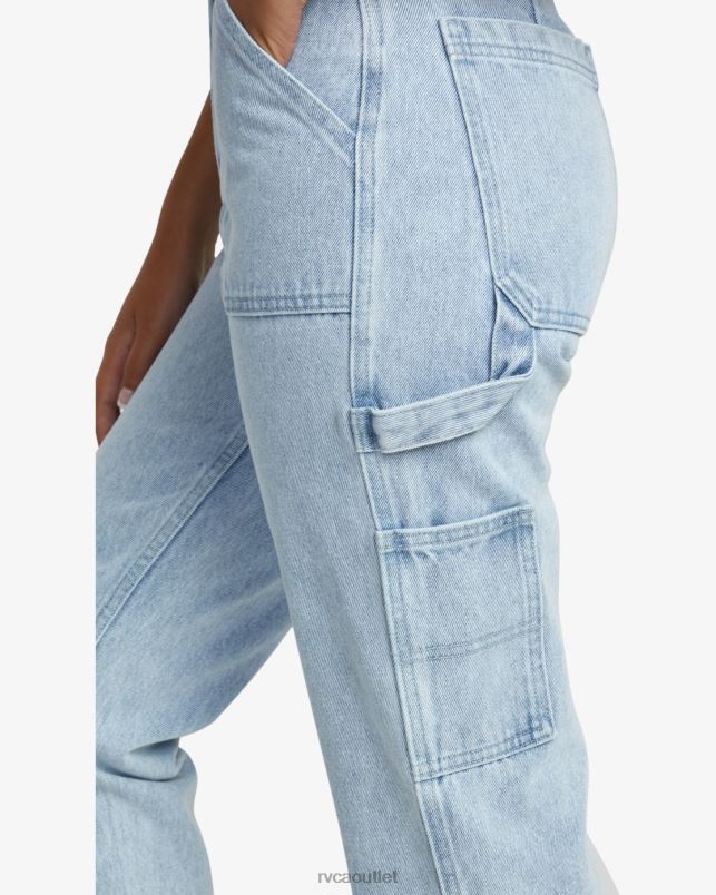 Clothing V84B817 light vintage wash RVCA Women Recession Denim Pants