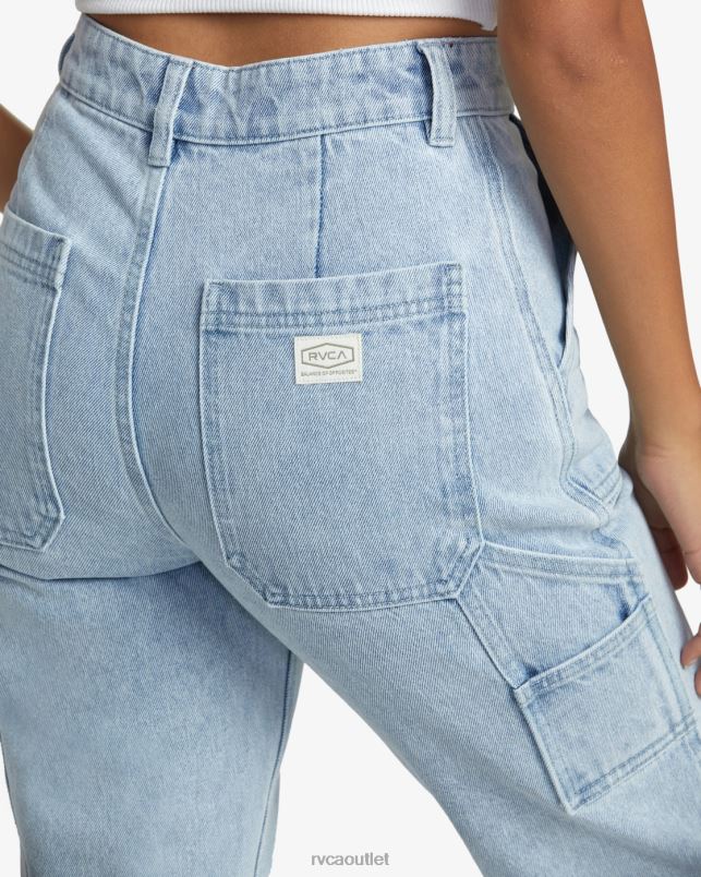 Clothing V84B817 light vintage wash RVCA Women Recession Denim Pants