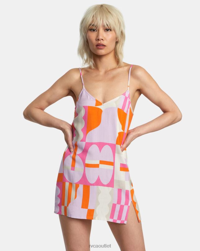 Clothing V84B1007 lavender RVCA Women Jesse Brown Mini Dress