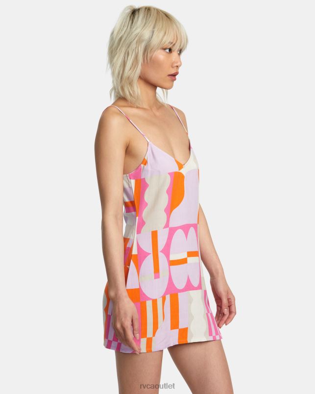 Clothing V84B1007 lavender RVCA Women Jesse Brown Mini Dress