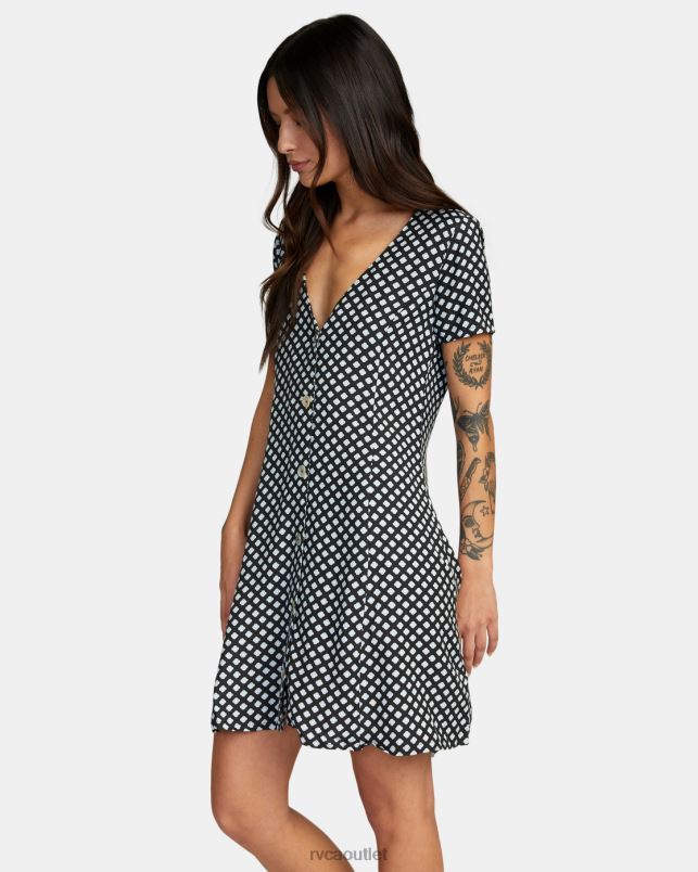 Clothing V84B1098 black RVCA Women Understated Mini Dress